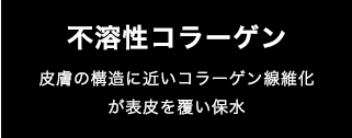 不溶性コラーゲン 皮膚の構造に近いコラーゲン線維化が表皮を覆い保水